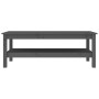 Mesa de centro de madera maciza de pino gris 110x50x40 cm de vidaXL, Mesas de centro - Ref: Foro24-814276, Precio: 101,07 €, ...