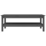 Solid gray pine wood coffee table 110x50x40 cm by vidaXL, Coffee table - Ref: Foro24-814276, Price: 99,74 €, Discount: %