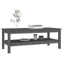 Couchtisch aus massivem grauem Kiefernholz, 110 x 50 x 40 cm von vidaXL, Couchtisch - Ref: Foro24-814276, Preis: 99,75 €, Rab...