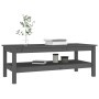 Mesa de centro de madera maciza de pino gris 110x50x40 cm de vidaXL, Mesas de centro - Ref: Foro24-814276, Precio: 101,07 €, ...