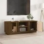 TV-Schrank aus massivem honigbraunem Kiefernholz 110x35x40,5 cm von vidaXL, TV-Möbel - Ref: Foro24-814477, Preis: 74,56 €, Ra...
