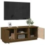 TV-Schrank aus massivem honigbraunem Kiefernholz 110x35x40,5 cm von vidaXL, TV-Möbel - Ref: Foro24-814477, Preis: 74,56 €, Ra...