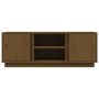 Mueble de TV madera maciza de pino marrón miel 110x35x40,5 cm de vidaXL, Muebles TV - Ref: Foro24-814477, Precio: 75,21 €, De...