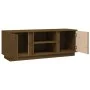 TV-Schrank aus massivem honigbraunem Kiefernholz 110x35x40,5 cm von vidaXL, TV-Möbel - Ref: Foro24-814477, Preis: 74,56 €, Ra...
