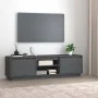 TV-Ständer aus massivem Kiefernholz grau 140x35x40 cm von vidaXL, TV-Möbel - Ref: Foro24-814316, Preis: 111,51 €, Rabatt: %