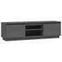 TV-Ständer aus massivem Kiefernholz grau 140x35x40 cm von vidaXL, TV-Möbel - Ref: Foro24-814316, Preis: 111,51 €, Rabatt: %