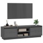 TV-Ständer aus massivem Kiefernholz grau 140x35x40 cm von vidaXL, TV-Möbel - Ref: Foro24-814316, Preis: 112,95 €, Rabatt: %