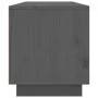 Mueble de TV de madera maciza de pino gris 140x35x40 cm de vidaXL, Muebles TV - Ref: Foro24-814316, Precio: 111,51 €, Descuen...