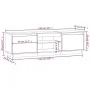 TV-Ständer aus massivem Kiefernholz grau 140x35x40 cm von vidaXL, TV-Möbel - Ref: Foro24-814316, Preis: 111,51 €, Rabatt: %