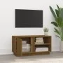 TV-Ständer aus massivem Kiefernholz honigbraun 80x35x40,5 cm von vidaXL, TV-Möbel - Ref: Foro24-814467, Preis: 57,15 €, Rabat...