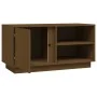 TV-Ständer aus massivem Kiefernholz honigbraun 80x35x40,5 cm von vidaXL, TV-Möbel - Ref: Foro24-814467, Preis: 57,15 €, Rabat...