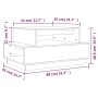 Solid pine honey brown coffee table 80x55x40.5 cm by vidaXL, Coffee table - Ref: Foro24-814517, Price: 73,02 €, Discount: %