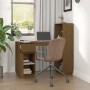 Escritorio de madera maciza de pino marrón miel 110x53x117 cm de vidaXL, Escritorios - Ref: Foro24-814512, Precio: 135,58 €