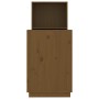 Escritorio de madera maciza de pino marrón miel 110x53x117 cm de vidaXL, Escritorios - Ref: Foro24-814512, Precio: 135,58 €