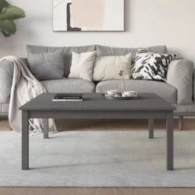 Couchtisch aus massivem grauem Kiefernholz 100x100x40 cm von vidaXL, Couchtisch - Ref: Foro24-814291, Preis: 69,03 €, Rabatt: %