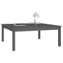 Solid gray pine wood coffee table 100x100x40 cm by vidaXL, Coffee table - Ref: Foro24-814291, Price: 69,02 €, Discount: %