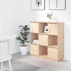 Tall solid pine wood sideboard 110.5x35x117 cm by vidaXL, Sideboards - Ref: Foro24-814369, Price: 159,41 €, Discount: %