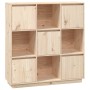 Tall solid pine wood sideboard 110.5x35x117 cm by vidaXL, Sideboards - Ref: Foro24-814369, Price: 159,41 €, Discount: %