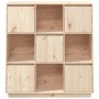 Tall solid pine wood sideboard 110.5x35x117 cm by vidaXL, Sideboards - Ref: Foro24-814369, Price: 159,41 €, Discount: %