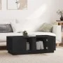 Mesa de centro de madera maciza de pino negro 110x50x40 cm de vidaXL, Mesas de centro - Ref: Foro24-814433, Precio: 87,50 €, ...