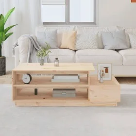 Solid pine wood coffee table 120x50x40.5 cm by vidaXL, Coffee table - Ref: Foro24-814414, Price: 82,56 €, Discount: %