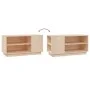 TV-Ständer aus massivem Kiefernholz 80x35x40,5 cm von vidaXL, TV-Möbel - Ref: Foro24-814404, Preis: 53,23 €, Rabatt: %