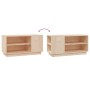 TV-Ständer aus massivem Kiefernholz 80x35x40,5 cm von vidaXL, TV-Möbel - Ref: Foro24-814404, Preis: 54,39 €, Rabatt: %