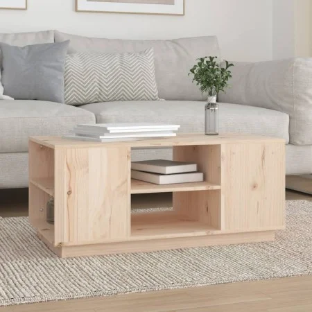 Solid pine wood coffee table 90x49x40.5 cm by vidaXL, Coffee table - Ref: Foro24-814399, Price: 68,50 €, Discount: %