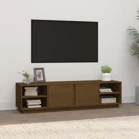 Honey brown solid pine wood TV cabinet 156x40x40 cm by vidaXL, TV Furniture - Ref: Foro24-814457, Price: 104,85 €, Discount: %