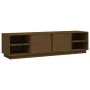 Honey brown solid pine wood TV cabinet 156x40x40 cm by vidaXL, TV Furniture - Ref: Foro24-814457, Price: 104,85 €, Discount: %