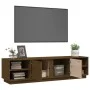 Honey brown solid pine wood TV cabinet 156x40x40 cm by vidaXL, TV Furniture - Ref: Foro24-814457, Price: 104,85 €, Discount: %