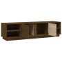 Mueble de TV madera maciza de pino marrón miel 156x40x40 cm de vidaXL, Muebles TV - Ref: Foro24-814457, Precio: 105,81 €