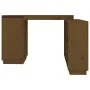 Honigbrauner Schreibtisch aus massivem Kiefernholz, 110 x 50 x 75 cm von vidaXL, Schreibtische - Ref: Foro24-814507, Preis: 1...