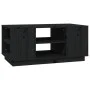Mesa de centro de madera maciza de pino negro 90x49x40,5 cm de vidaXL, Mesas de centro - Ref: Foro24-814403, Precio: 73,82 €,...