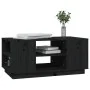 Mesa de centro de madera maciza de pino negro 90x49x40,5 cm de vidaXL, Mesas de centro - Ref: Foro24-814403, Precio: 73,82 €,...