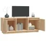 Mueble de TV de madera maciza de pino 110,5x35x44 cm de vidaXL, Muebles TV - Ref: Foro24-814339, Precio: 71,67 €, Descuento: %