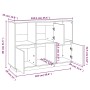 Aparador de madera maciza de pino 110,5x35x80 cm de vidaXL, Aparadores - Ref: Foro24-814354, Precio: 111,99 €, Descuento: %