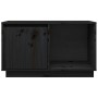 Massiver TV-Schrank aus schwarzem Kiefernholz, 74 x 35 x 44 cm von vidaXL, TV-Möbel - Ref: Foro24-814338, Preis: 46,14 €, Rab...