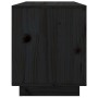Massiver TV-Schrank aus schwarzem Kiefernholz, 74 x 35 x 44 cm von vidaXL, TV-Möbel - Ref: Foro24-814338, Preis: 46,14 €, Rab...