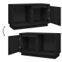 Massiver TV-Schrank aus schwarzem Kiefernholz, 74 x 35 x 44 cm von vidaXL, TV-Möbel - Ref: Foro24-814338, Preis: 46,14 €, Rab...