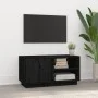 TV-Schrank aus massivem schwarzem Kiefernholz 80x35x40,5 cm von vidaXL, TV-Möbel - Ref: Foro24-814468, Preis: 74,05 €, Rabatt: %