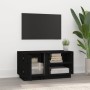 TV-Schrank aus massivem schwarzem Kiefernholz 80x35x40,5 cm von vidaXL, TV-Möbel - Ref: Foro24-814468, Preis: 74,98 €, Rabatt: %