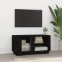 TV-Schrank aus massivem schwarzem Kiefernholz 80x35x40,5 cm von vidaXL, TV-Möbel - Ref: Foro24-814468, Preis: 74,05 €, Rabatt: %