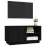 TV-Schrank aus massivem schwarzem Kiefernholz 80x35x40,5 cm von vidaXL, TV-Möbel - Ref: Foro24-814468, Preis: 74,05 €, Rabatt: %