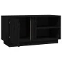 TV-Schrank aus massivem schwarzem Kiefernholz 80x35x40,5 cm von vidaXL, TV-Möbel - Ref: Foro24-814468, Preis: 74,05 €, Rabatt: %