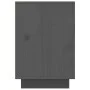 Solid gray pine wood bedside table 50x34x50 cm by vidaXL, Nightstands - Ref: Foro24-814483, Price: 70,58 €, Discount: %