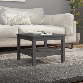 Couchtisch aus massivem grauem Kiefernholz, 55 x 55 x 40 cm von vidaXL, Couchtisch - Ref: Foro24-814271, Preis: 64,80 €, Raba...