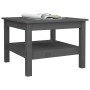 Solid gray pine wood coffee table 55x55x40 cm by vidaXL, Coffee table - Ref: Foro24-814271, Price: 64,80 €, Discount: %