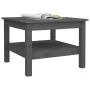 Solid gray pine wood coffee table 55x55x40 cm by vidaXL, Coffee table - Ref: Foro24-814271, Price: 63,98 €, Discount: %