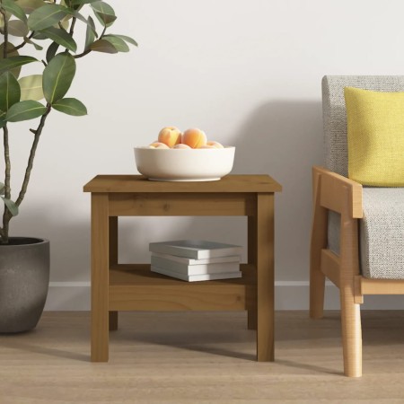 Massiver Couchtisch aus honigbraunem Kiefernholz, 45 x 45 x 40 cm von vidaXL, Couchtisch - Ref: Foro24-814267, Preis: 54,46 €...